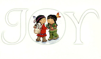 Native American Christmas Joy F, December, art, illustration, artwork, scenery, occasion, Native American, wide screen, holiday, painting, Christmas, joy HD wallpaper