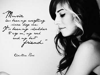 Christina Perri, quote, christinaperri, lovestrong HD wallpaper