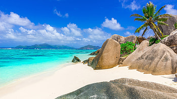 Paradise beach, Anse Source D'Argent, La Digue Island, Seychelles HD wallpaper