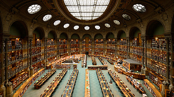 Library Books Bookshelves Interior Travel HD wallpaper