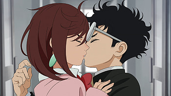Dandadan Romance: Ken Takakura & Momo Ayase Kiss, Anime, Dandadan, Ken Takakura, Momo Ayase, kiss HD wallpaper