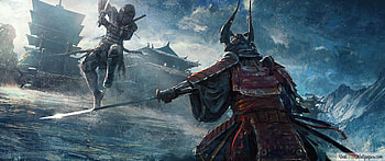 2 samurai, samurai HD wallpaper