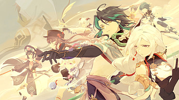 Shenhe Zhongli Chongyun Ganyu Hu Tao Qiqi Genshin Impact HD wallpaper