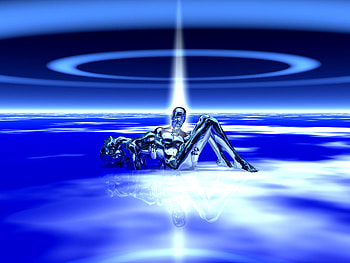 abstract, blue, cg, 3d HD wallpaper