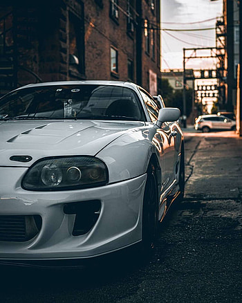 Toyota supra, jdm, white, car, mk4, a80 HD phone wallpaper