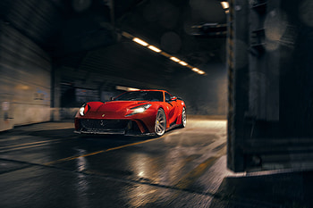 Novitec N-Largo Ferrari 812 Superfast, 2019, red car HD wallpaper