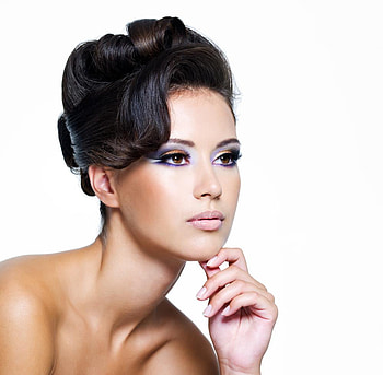 Makeup, face, lady, abstract HD wallpaper