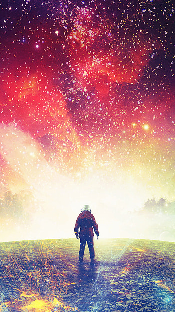 star, planet, space, Sci Fi, astronaut HD phone wallpaper