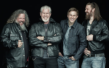 Ron Perlman, Bobby, Jax and Opie, TV show HD wallpaper