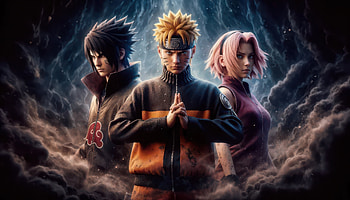 Team 7, naruto, naruto-uzumaki, sasuke-uchiha, sakura-haruno, kakashi-hatake, anime, artwork, art, ai, artist, digital-art HD wallpaper