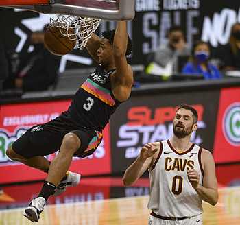 Kevin Love, Keldon Johnson HD wallpaper