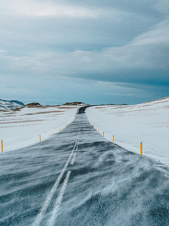 Winter, Nature, Snow, Road, Markup, Direction HD phone wallpaper