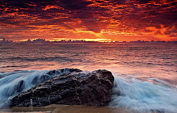 Rock Clouds Dusk , rock, clouds, dusk, sunset, nature HD wallpaper
