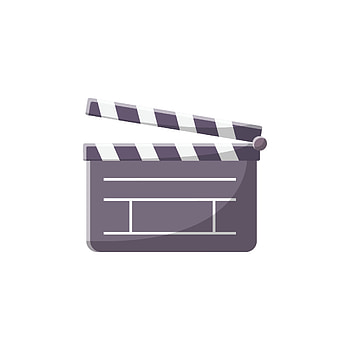 Clapperboard illustration, Clean icon design, Isolated white background HD phone wallpaper