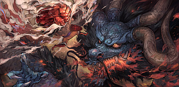Luffy VS Kaido, Monkey D. Luffy, Gear Fourth, Kaido (One Piece), Anime, One Piece, Luffy Vs Kaido HD wallpaper