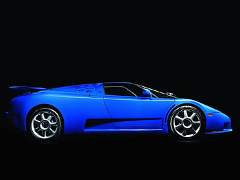 Bugatti EB110 SS, Wing, Bugatti, Super Car, Blue HD wallpaper