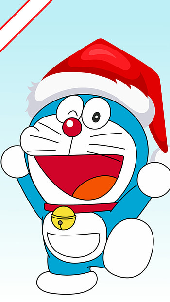 Merry Christmas, Festival, Doraemon santa, 25 Dec, Red Eye, santa, Red santa, , santa Bell, santa claus, X mas HD phone wallpaper
