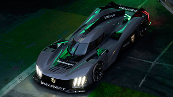 Peugeot 9X8, peugeot, vehicles, cars, black cars HD wallpaper