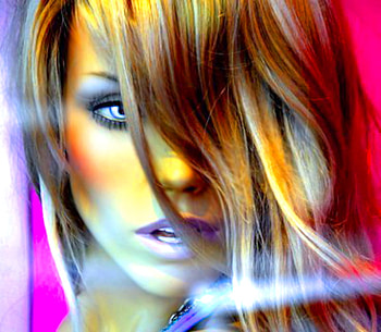Face, girl, model, 3d HD wallpaper