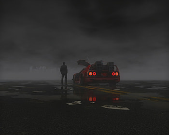 Art, Lights, Dark, Car, Machine, Human, Person, Headlights HD wallpaper