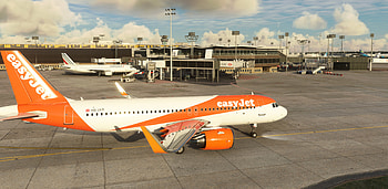 EasyJet Switzerland, Paris Orly to London Gatwick, Avsim screen shots, Travel community HD wallpaper