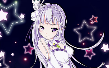 Emilia (Re:zero), Anime, Re:zero Starting Life In Another World, Pack (Re:zero) HD wallpaper