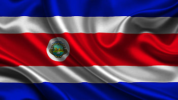 National flag, Costa Rica HD wallpaper