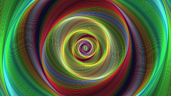 Abstract, green, red, texture, fractal HD wallpaper