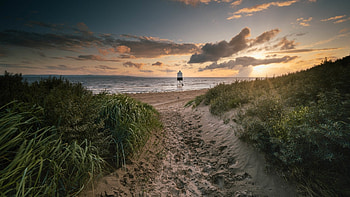 The Beach, Beach, sky, The, Sea HD wallpaper