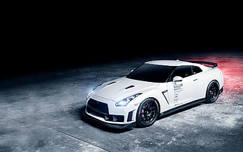 White Gtr Wide HD wallpaper