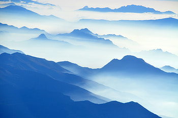 Aerial View Of Mountain High Angle Shot, mountains, nature, landscape, outdoors, clouds HD wallpaper