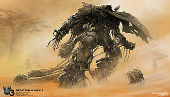 Megatron in Africa, africa, megatron, transformers, robot, machine, monster HD wallpaper