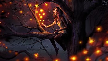 Practicing Magic, artist, artwork, digital-art, deviantart HD wallpaper