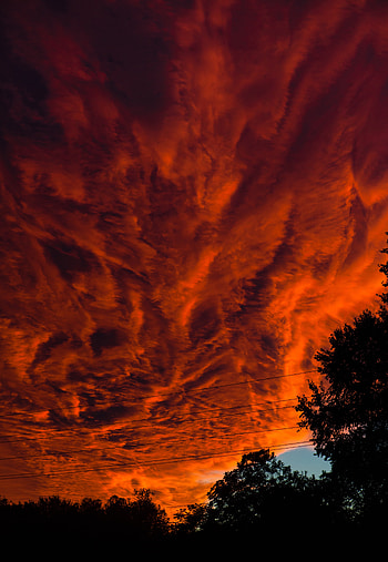 Nature, Sunset, Clouds, Dark, Porous HD phone wallpaper