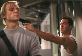 Die Hard: With a Vengeance, Explosive finale, High-stakes action, Intense HD wallpaper