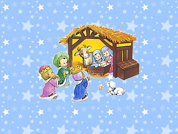 Cute nav, god, kings, nativity, christmas HD wallpaper