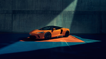Orange Mclaren GT, mclaren, 2023-cars, behance HD wallpaper
