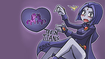 Raven (Dc Comics), Comics, Teen Titans, Dc Comics, Pinkie Pie, Twilight Sparkle HD wallpaper