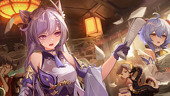 Ganyu Keqing Genshin Impact HD wallpaper