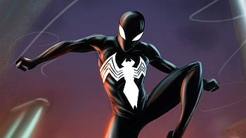 Symbiote Spider Man , spiderman, superheroes, artwork, artist, artstation HD wallpaper