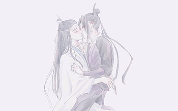 Mo Dao Zu Shi, Anime, Jiang Cheng, Jiang Wanyin, Kiss, Lan Huan, Lan Xichen HD wallpaper