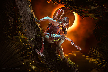 Shadow Of The Tomb Raider Cosplay , shadow-of-the-tomb-raider, tomb-raider, games, 2018-games, lara-croft, cosplay HD wallpaper