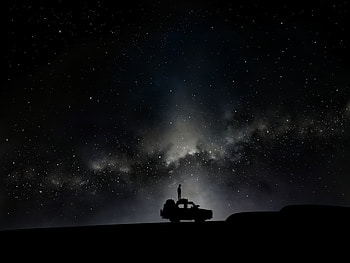 Art, Silhouette, Car, Machine, Bw, Chb, Loneliness, Lonely, Alone HD wallpaper