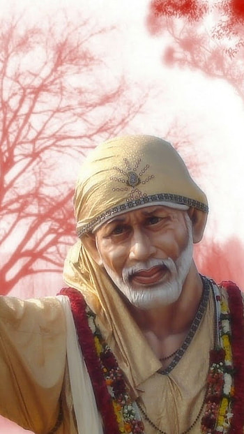 Sai Baba Live, Red Nature, Background HD phone wallpaper