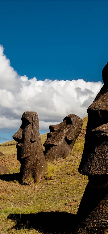 Epic Easter Island views, Stunning moai statues, Travel inspiration, Natural wonders HD phone wallpaper
