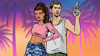 Jason And Lucia Caminos Gta 6 Game, gta-6, gta-vi, gta, games, xbox-games, ps5-games, pc-games, 2026-games, video-games, artwork, art, digital-art, artstation HD wallpaper