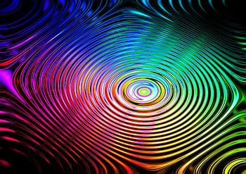 Abstract, Circles, Multicolored, Motley, Wavy HD wallpaper
