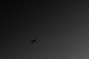 Sky, Dark, Minimalism, Flight, Bw, Chb, Plane, Airplane HD wallpaper