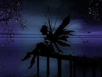 Schattenspiel, fairy, silhuette HD wallpaper