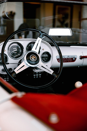 Cars, Car, Machine, Retro, Steering Wheel, Rudder, Salon HD phone wallpaper